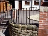 Wrought Iron Metal Railings For Curved Walls